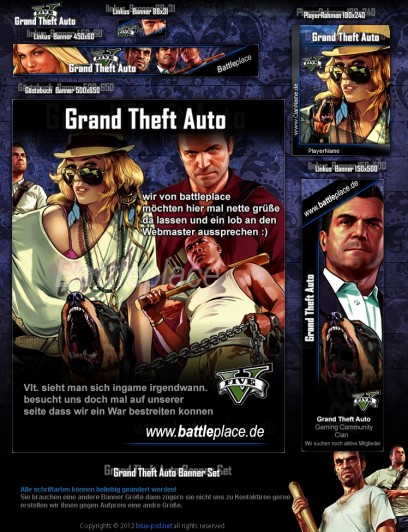 Grand Theft Auto 5 Banner Set